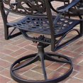 thumbnail image 4 of Bowery Hill Traditional Black Aluminum Outdoor Swivel Rocking Chair, 4 of 4