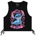 thumbnail image 4 of Disney Junior Girls Lilo and Stitch Crop Top Tank T-Shirt with Side Tie- Junior Ladies Sizes XS-3XL, 4 of 10