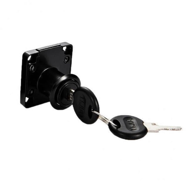 5xOffice escritorio cajón armario armario cerradura de seguridad negro 22mm 5 piezas