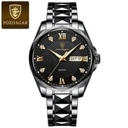 Poedagar luxury man wristwatch sport stainless steel men watch waterproof luminous date week men's watches business quartz clock