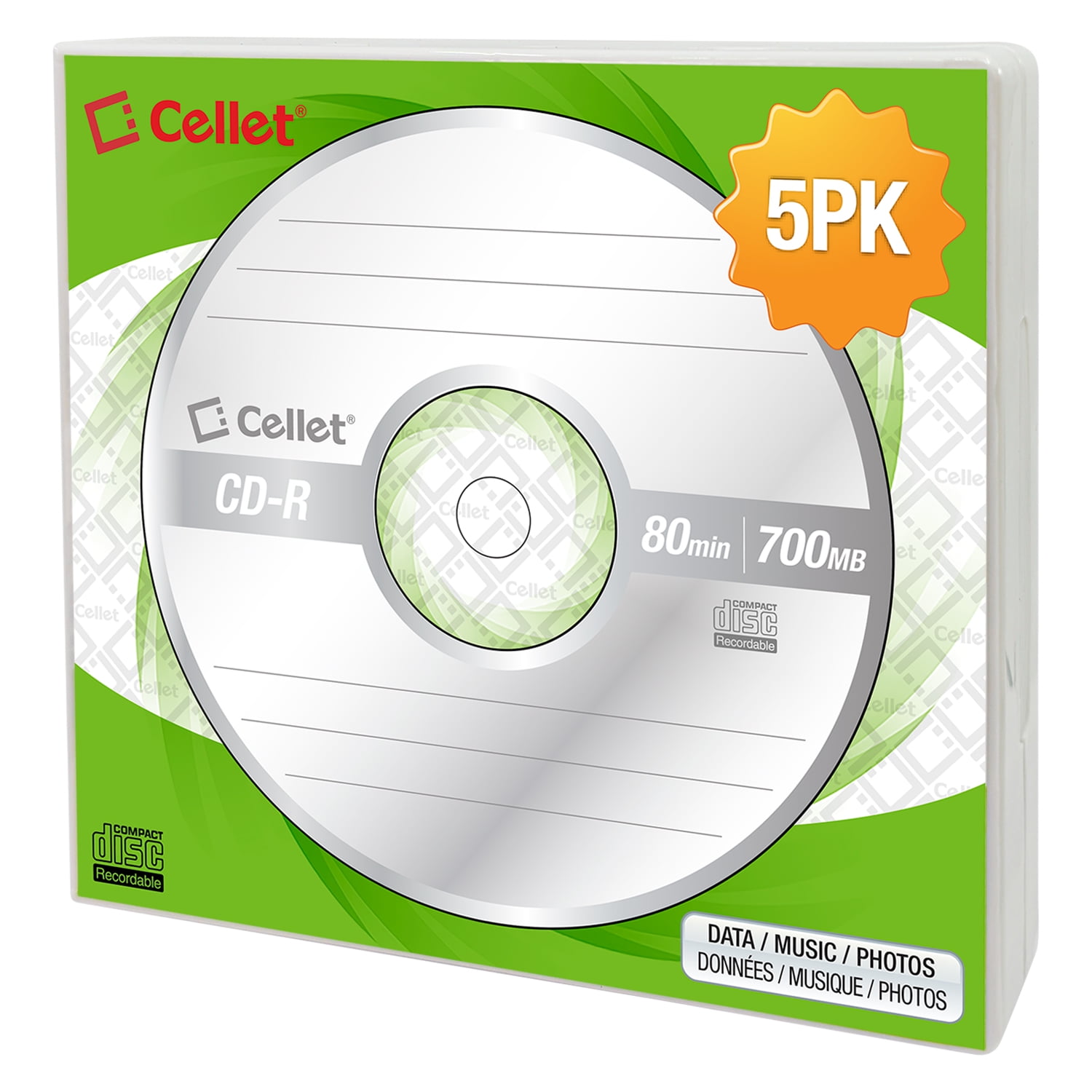 SUSTAK CD-R 50枚セット Cellet Compact Music Audio CD-R - 700MB, 80 Minute, 52X