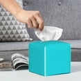 thumbnail image 6 of Tissue Aqua Box Cover Holder, Square by Xecao - Leather Decorative Organizer for Tabletop, Bathroom, Car, Office, 6 of 8