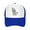Blue, variant on Skull Unisex Trucker Hats for Men Women Adjustable Casual Baseball Caps for Outdoor Activities Dad Cap