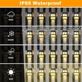 thumbnail image 4 of Solar Deck Lights, 8 Pack Solar Fence Lights with 2 Modes Lighting Warm White/RGB, Solar Outdoor Lights Waterproof for Wall, Fence, Patio, Stair, Landscape, Garden,Yard, Holiday Decor, 4 of 8