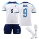 thumbnail image 1 of 18White 9B2023 Nuevo diseño de camiseta de fútbol para hombres y mujeres Traje Kane 9 # Grealish 7 # Sterling 10 # Blanco Manga corta Deporte para niños Uniformes de fútbol para correr esquí esquí Gafas de esquí, 1 of 1