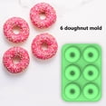 thumbnail image 3 of Molde de silicona para rosquillas, 6 cavidades, repostería redonda de Chocolate, pan, bandeja para hornear rosquillas DIY Tmvgtek Para estrenar, 3 of 7