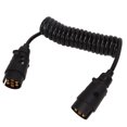 thumbnail image 2 of Trailer Wiring Adapter, Rustproof EU Plug 7Pin Plug Socket Flame Retardant Trailer Extension Cable  For Trucks  RVs, 2 of 8