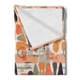 thumbnail image 2 of Abstract Soft Flannel Fleece Blanket, Grunge and Distressed Effect Surreal Inspired Forms and Shapes Print, Cozy Plush for Indoor and Outdoor Use, 60" x 80", Off White and Multicolor, by Ambesonne, 2 of 5