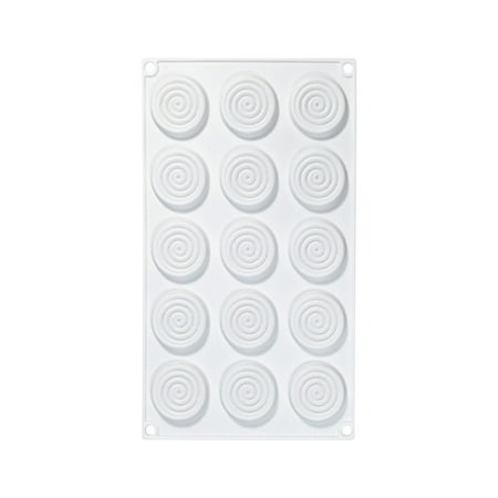 

15 Holes Classic Silicone Tourbillon Cake Mold Baking Mold DIY Fondant Chocolate Silicone Mold Cake Decoration Tools Kitchen Baking Tools
