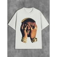 thumbnail image 1 of Y2K-Inspired Cool Hip Hop Graphic Tee for Women - Soft Cotton, Crew Neck, Short Sleeve Casual Fashion Top, 1 of 6