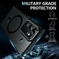 thumbnail image 3 of Beiyoyo [3 in 1] Magnetic Case for Samsung S23Ultra Case, [Glass Screen Protector+Camera Lens Protector] Shockproof Slim Thin Phone Case Cover 6.8 Inch(Black), 3 of 6