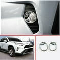 thumbnail image 1 of Chrome Front Fog Light Lamp Cover Trim ABS for Toyota RAV4 2019-2024 Accessories, 1 of 4