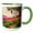 Green/White, variant on 3drose, Usa, Wa, Skagit Valley. Tulip Field and Barn, 11oz Two-tone Black Mug
