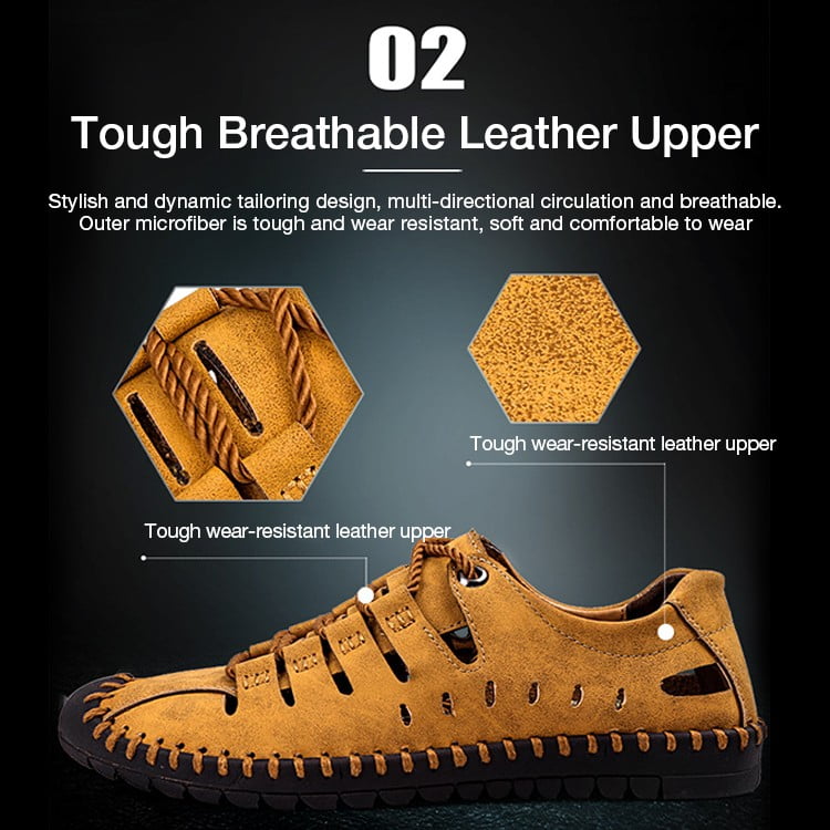 leather upper non slip shoes