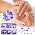 thumbnail image 2 of Xihbxyly Lentejuelas Moradas para Decoración de Uñas, Juego de Purpurina En Forma de Corazón, Fácil Aplicación para Uñas Deslumbrantes, Uso Versátil para El Hogar o El Salón, Perfecto para Mamás y Mu, 2 of 7