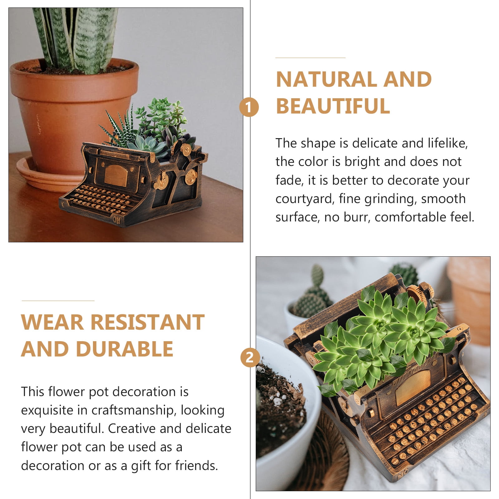 Decorative Planter Resin Flower Pot Creative Design Flowerpot