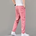 thumbnail image 4 of Yiliang Mens 3XL,Watermelon Red,Casual Pants Classic Fit Stretch Chino Pant Flat Front Wrinkle Free Pants, 4 of 4