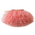 thumbnail image 4 of Fgnfyis Girls Skirts Holiday Party Ballet Tutu Dance Cake Mesh Princess Skirt Pink 5-6 Years, 4 of 8