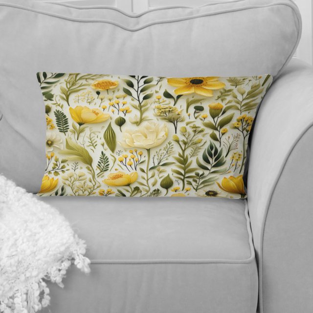 Designart "Natural Green Splendor I" Botanical Throw Pillow - Scandinavian Pillow For Couch - Insert And Pillows Covers For Living Room Decor