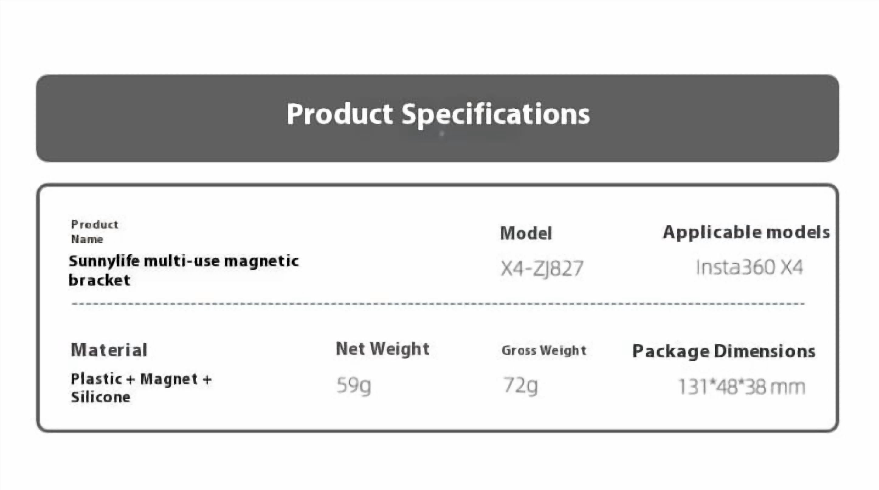Magnetic Tripod Base Mount for Insta360 X4/X3 – Bigcan Handheld Grip with Strong Magnet Attachment, Desktop Stand for Vlog Filming and Multi-Angle Shooting