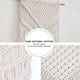 thumbnail image 5 of Tapiz Bohemio Estilo moderno Borla Adorno colgante Cordón de algodón Macramé Decoración simple Eigraketly HA008077-00, 5 of 6