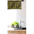 thumbnail image 2 of Ambesonne Floral Valance Pack of 2, Fowers in Earth Tones Art, 42"X12", Fawn Green Brown, 2 of 3