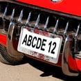 thumbnail image 5 of License Plate Cover Tartan Patchworks Hearts Licenses Plates Frames Front Licenses Plate Covers Car Tag Frame 2 Pieces Happy Valentine Quality Aluminum License Plate Frame for Women Men US Vehicles, 5 of 6