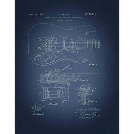 Penny Lane Fender Patents Tremolo Device for Strat Graphic Art on Wrapped Canvas