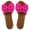 Hot Pink, variant on Women's Bow Knot Slides Open Toe Flat Sandals Summer Slip On Slippers Hot Pink