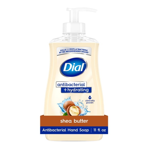 Dial Antibacterial   Hydrating Shea Butter Liquid Hand Soap, 11 oz