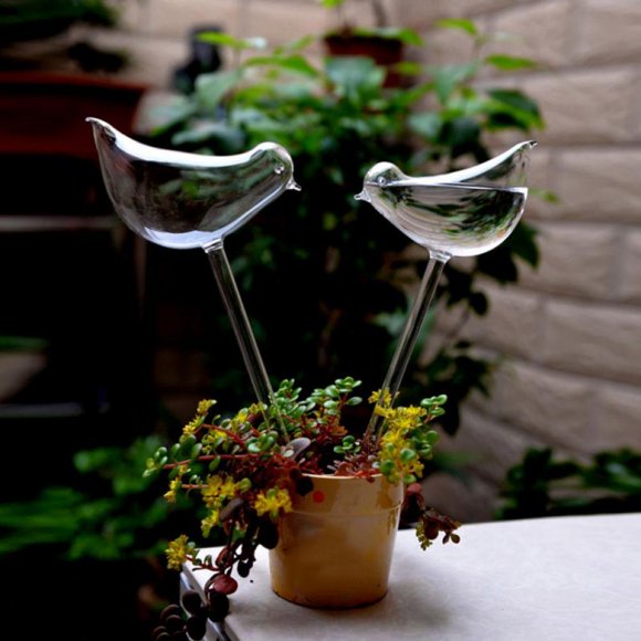 MesaSe Plant Watering Bulbs Self-Watering Globes Flower Automatic Watering Device Houseplant Plant Pot Aqua Bulbs Balls Garden Waterer Drip Irrigation Device Self Watering System Clear W