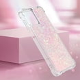 thumbnail image 6 of Case for Motorola Moto G Power 5G 2023 Case Glitter Cute Luxury Love Liquid Quicksand Clear Soft TPU Girls Women Stylish Bumper Shockproof Protective Cover for Moto G Power 5G 2023 Pink YB, 6 of 7
