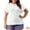 White, variant on Women's Plus Textured Top 4X White