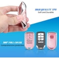 thumbnail image 4 of Key Fob Cover Compatible with Honda Accord Civic CR-V Pilot Passport Insight EX EX-L Odyssey 2016-2022 Keychain Case Holder Protector,Silver/Pink, 4 of 6