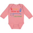 thumbnail image 3 of Inktastic Lacrosse Baby Boys or Girls Long Sleeve Baby Bodysuit, 3 of 5
