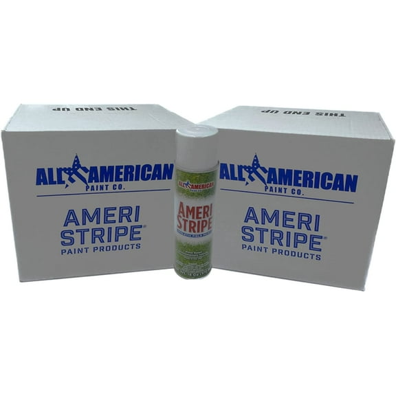 Ameri-Stripe White Athletic Field Marking Spray Paint - 2 Case Pack (24 Cans) 18 oz of Paint per Can