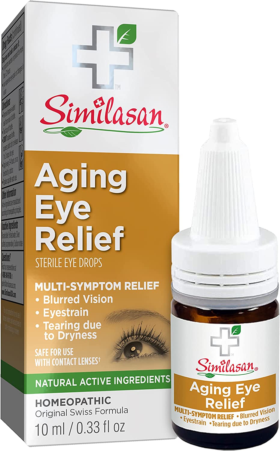 Similasan Aging Eye Relief 0.33 Fluid Ounce, For Temporary Relief From