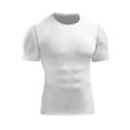 thumbnail image 3 of Graflsoa Men's Performance Fit Quick-Dry Sport Tee Trio - Breathable, Stretchable, Moisture-Wicking for Running & Gym - White Set - Size M (B5003#), 3 of 6