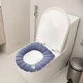 thumbnail image 4 of Zmeidao Toilet Seat Covers Pads, Soft Bathroom Toilet Lid Cover Washable Universal Size, 4 of 5