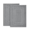 thumbnail image 1 of Alfombrillas de baño Feather & Stitch, 100% algodón rizado (76 x 53 cm), color gris, 1 of 8