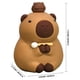 thumbnail image 3 of Capybara Toy Capybara Plushie Regalo de cumpleaños Simulación Animales Juguete para el escritorio del hogar, 3 of 5