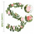 thumbnail image 3 of Simulated Peony Vine Air Conditioning Pipe Cover Living Room Ceiling Decoration, 3 of 4