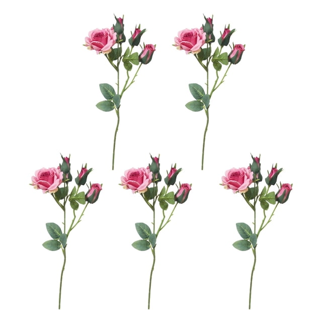 Claveles de flores simuladas, arreglos realistas, arreglo morado al por mayor Rosado