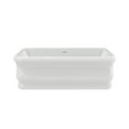 thumbnail image 6 of Dreamline BT17X3267C00 Crest 67" Free Standing Acrylic Soaking Tub - White, 6 of 6