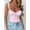 Pink, variant on Women's Lace Up Cami Corset Tops Cold Shoulder Zip Side Ties Back Sexy Going Out Bodyshaper Bustier Top