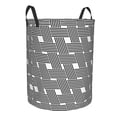 thumbnail image 2 of ZICANCN Cross Black Stripes Laundry Basket Organizer , Dirty Clothes Hamper for Bathroom Kids Girls Boys Laundry Hamper Medium, 2 of 8