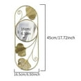 thumbnail image 4 of Wall Mirror Wall Clock Decorative Mirror Silent Movement Wood Material for Bedroom Hallway Study, 4 of 8