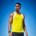 thumbnail image 4 of Expert Brand USA-Made Men's Oxymesh™ Athletic Tank Top, Yellow/White, XXL, 4 of 7