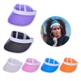 thumbnail image 2 of ENJOYW Transparent Visor Hats UV-proof Sweat Absorb Outdoor Supplies Sun Protection Transparent Beach Visor Cap for PicnicPolyest, 2 of 7
