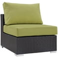 thumbnail image 5 of Modway Convene 5 Piece Outdoor Patio Sectional Set in Espresso Peridot, 5 of 8